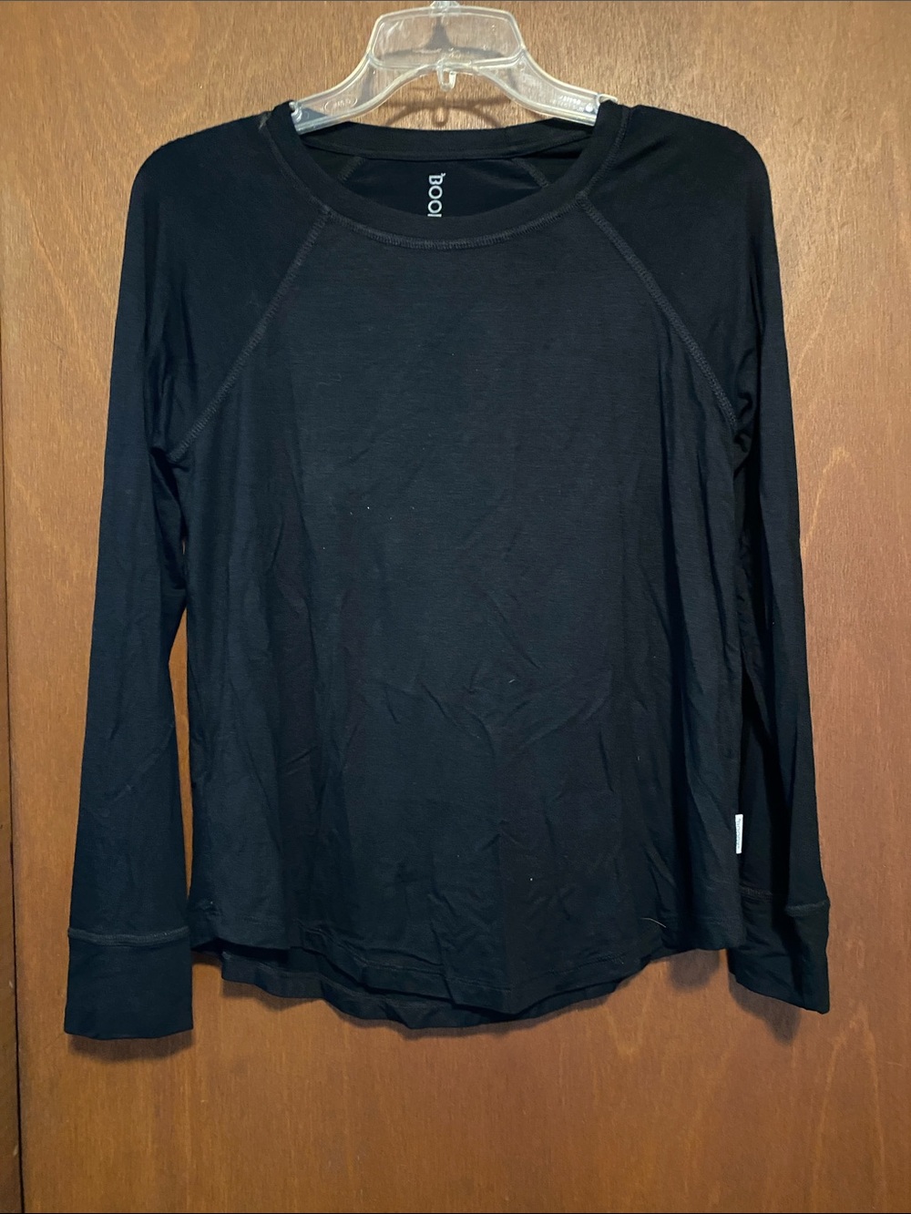 BOODY Black Long Sleeve Crew Neck Sleep Top